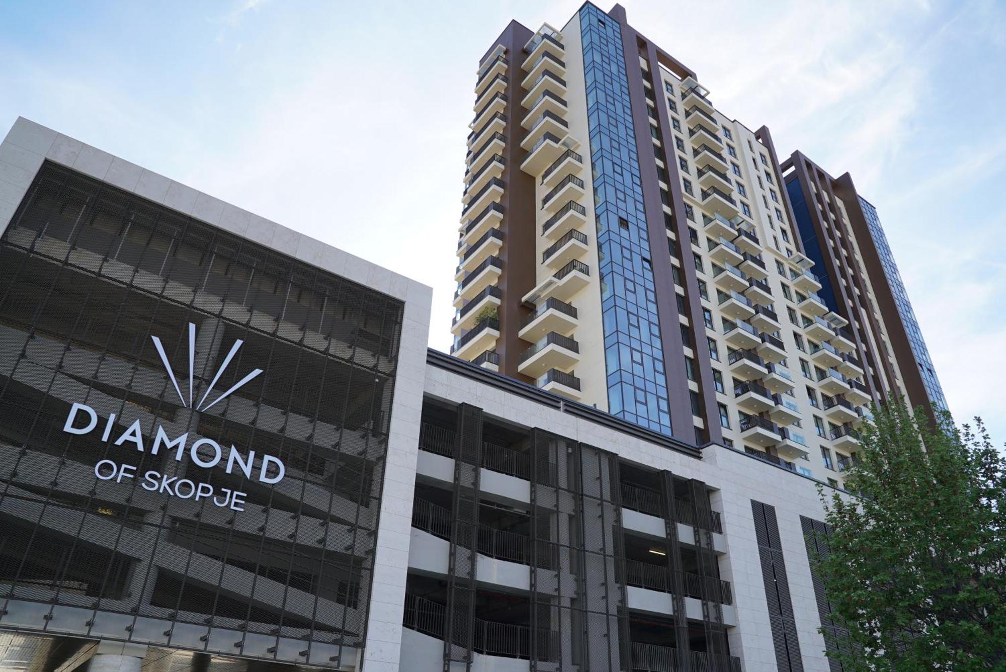 Diamond 72 Apartment , Skopje City - Center, Diamond Residences, Free Parking Eksteriør billede