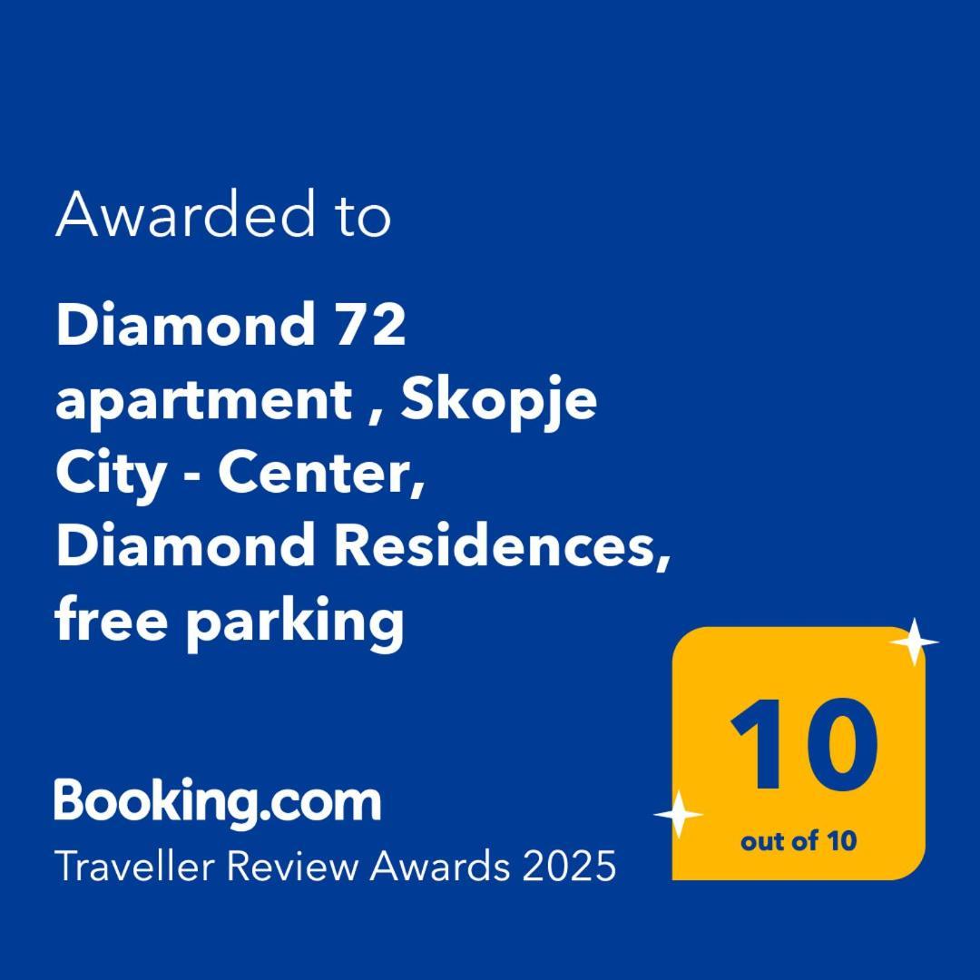 Diamond 72 Apartment , Skopje City - Center, Diamond Residences, Free Parking Eksteriør billede
